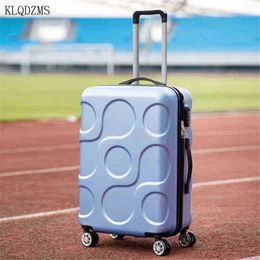 KLQDZMS inch Korean Version Brand Rolling Luggage Sets Spinner Students Password Suitcase Wheel Travel Bag Trolley J220707