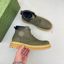 2023 Man HOT SELL BOOTS CLASSIC GandU Combine merge MENS SNOW SHORT MEN KEEP WARM BOOTS with card dust bag tag Winter Designer Ankle Booties Size 39-45 -M224