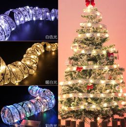 LED Ribbon Copper Wire Lights Christmas Fairy Light String Battery Powered Christmas Tree Wedding Bedroom Gift Box Decoration