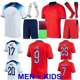 National Team Men Youth RICE Soccer Jersey 2022-23 World Cup BELLINGHAM STERLING RASHFORD GREALISH TRIPPIER TRIPPIER DIER WILSON KANE MOUNT Football Kits YingGuo