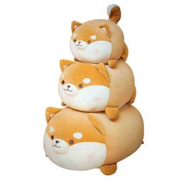 1Pc 355070Cm Cute Fat Shiba Inu Plush Toy Cartoon Animal Cushion Beautiful Dog Dolls Stuffed Soft Cushion Kawaii Gift For Baby J220729