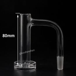 DHL Full Weld Beveled Edge Contral Tower Smoking Quartz Banger 2.5mm Wall 16mmOD Seamless Welded Quartz Nails For Glass Water Bongs Dab Rigs Pipes