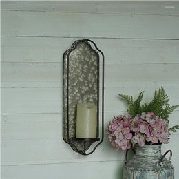 Candle Holders Simple Design Vintage Metal Holder Wall Sconce