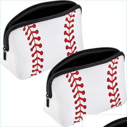 Party Favor Party Favor Neoprene Baseball Cosmetic Bag Printing Portable Travel Storage Creative Gift Drop Delivery 2021 Mylarbagsho Dheh0