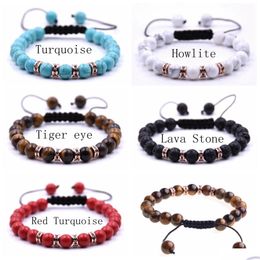 Beaded New Fashion 10Pc/Set Handmade Woven Lucky Bracelets Rose Gold Sequins Braided Turquoise Foe Sale Drop Delivery Jewellery Dhgarden Dhbpa