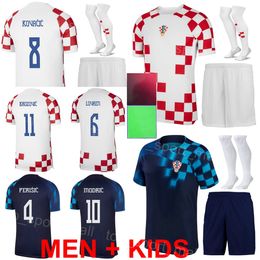 National Team Croacia Soccer Jerseys MODRIC PERISIC GVARDIOL KRAMARIC SOSA JURANOVIC LIVAKOVIC BROZOVIC LOVREN KOVACIC VLASIC 22-23 World Cup Football Shirt Kits