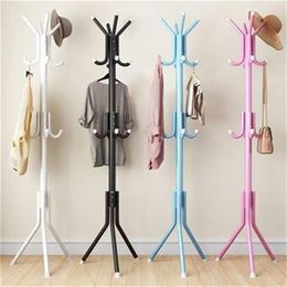 Clothing Storage 175 X 45cm Metal Coat Rack Assembled Living Room Floor Hat Display Stand Home Furniture Multi Hooks Hanging Clothes