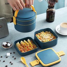 Dinnerware Sets Japanese Style Lunch Box For Kids Leak-Proof Container Storage Portable Multi-layer Cute Bento With Compartment