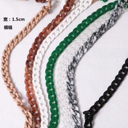 Bag Parts Accessories 17mm22mm Creative small fish bone resin chain acrylic bag strap shoulder Jewellery accessory 221124