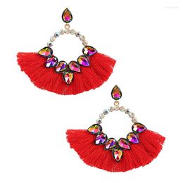 Dangle Earrings ZHINI Retro Boho Tassel Exaggerated Drop For Women Ethnic Statement Earring Wedding Fashion Jewellery Gift