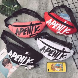 Waist Bags 100% Brand Letter Fanny Packs HipHop Belt Harajuku Shoulder Female Sling Chest Pocket Fashion Women 221124