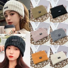 Winter Warmer Wide Side Knitted Wool Korean Style Women Hairband Headwrap Hair Accessories Lady Turban Face Wash Headband