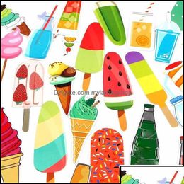 Bookmark Bookmark Desk Accessories Office School Supplies Business Industrial Summer Paper Book Holder Catoon Mes Card Ice Cream Sty Dhxmh