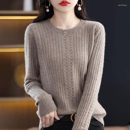 Women's Sweaters Autumn Winter Woman's O-Neck Long Sleeve Basic Style Jumper Female Pullover Coats Wool Knitted Top Clothing Blouse