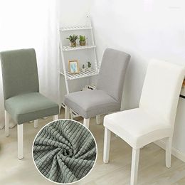 Chair Covers Solid Colour Stretch Removable Plush Protector Living Room Home Party Wedding Decoration High Quality