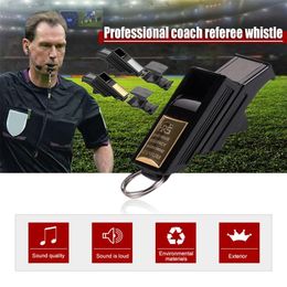 Noise Maker Professional Factory Direct Football Referee Whistle Basketball Volleyball Sports Teacher Post Gold Silver 221124