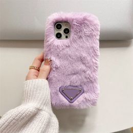 Iphone 13 Phonecase Designer Fuzzy Phone Covers Luxury Fashion Phone Shells Girls Classic Phones Cover For Iphone 13pro 12 Promax Xsmax