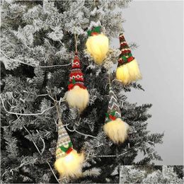 Christmas Decorations Christmas Decorations Gnomes Plush Santa Doll Xmas Gonk Dwarf Elf Decoration Gifts Ornaments Gnome Faceless Gl Dhju2