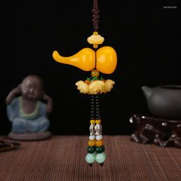 Keychains Chinese Lucy Mythical Animal Car Rear View Mirror Hanging Ornament Decoration Gourd Interior Jewelry Pendant