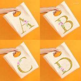 Storage Bags Letter Printed Fresh Cooler Lunch Portable Insulated Thermal Bento Box Totes Travel Vacation Picnic Food Pouch Bag