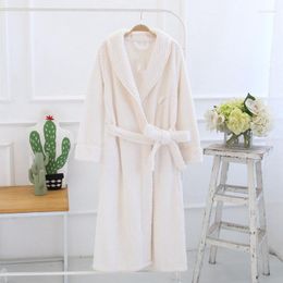 H Men s Sleepwear Autumn Winter Couple Towel Robe Thick Warm Flannel Pamas Waffle Bathrobe Men Dressing Gown Couples Matching Kimono