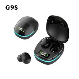 G9S TWS Earphones Digital Display Cool Light Flash Sport Running True Wireless Bluetooth 5.1 Headset Gaming Headphones Earbuds With Microphone for All Phone