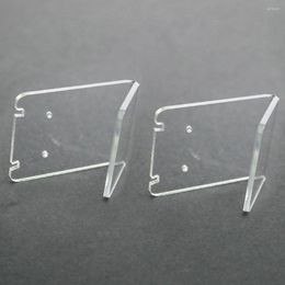 Jewelry Pouches 2 PCS Plastic Earrings Display Stand Holder Show Shelf