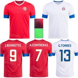 National Team Costa Rica TEJEDA Soccer Jerseys FULLER CAMPBELL OVIEDO BENNETTE WASTON ZAMORA AGUILERA TORRES VENEGAS VARGAS Football Shirt Kits 22-23 World Cup