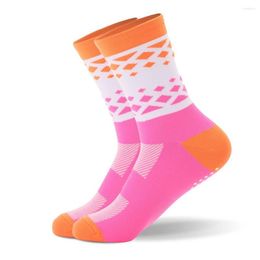 Sports Socks Professional Compression High Quality Cycling Quick Dry Breathable Basketball Middle Stockings