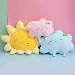 New Creative Toys Cute Cloud Sun Pillow Baby Room Decoration Comfort Sleeping Doll Beautiful Healing Ornamental Cushion Comfortable Fabric J220729