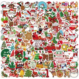 Kids Toy Stickers 1050100PCS Cartoon Cute Santa Claus Christmas Graffiti Scooter Laptop Guitar Waterproof Year Decoration Decals 221125
