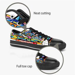 men women DIY custom shoes low top Canvas Skateboard sneakers triple black customization UV printing sports sneakers kele348