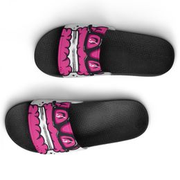 أحذية مخصصة DIY توفر الصور لقبول تخصيص Slippers Sandals Slide JZXBCJ Mens Womens مريحة