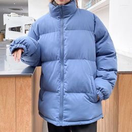 Men's Down Winter Clothes Thickened Solid Color Cotton Large 2022 Arrivals Jacket Women's Loose Keep Warm Fashion