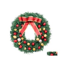 Christmas Decorations Christmas Decorations Ornaments For Home Wreath Garland Door Hangers 30Cm Mticolor 30/40Cm No Maintenance Requ Dh24T