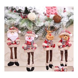 Christmas Decorations Christmas Decorations Cloth Hanging Legs Doll Pendant Merry For Home Ornaments Xmas Noel Navidad Year Gifts 20 Dhpx1