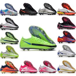 2021 Newest Phantom GT Elite FG Football Shoes High Quality Black White Red AG-PRO Soccer Cleats Boots Outdoor size 39-45 on Sale