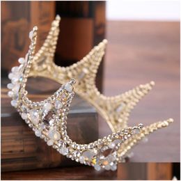 Tiaras 2021 New Beautif Princess Headwear Chic Bridal Tiaras Accessories Stunning Crystals Pearls Wedding And Crowns 12114 D Dhgarden Dhzlh