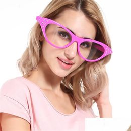 Other Event Party Supplies Pink Spectacles Masquerade Ball Prop Creative Funny Glasses Wedding Birthday Party Decorations Christma Dhcim