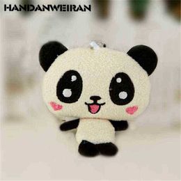 1Pcs Mini Plush Panda Toys Small Pendant Cute 4 Expressions Panda Soft Stuffed Toys Kid Unisex Valentine Gifts Hot 12Cm J220729