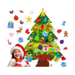 Christmas Decorations Christmas Decorations Kids Diy Felt Tree Merry For Home Ornaments Noel Navidad Xmas Gifts Drop Delivery Garden Dha8E