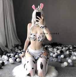 OJBK New Cos Cow Cosplay Costume Maid Tankini Bikini Swimsuit Anime Girls Swimwear Clothing Lolita Bra and Panty Set Stockings Y09 high quality