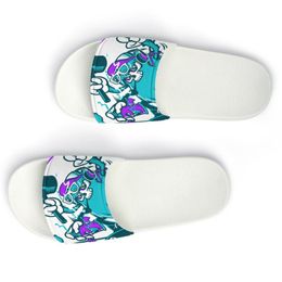 Sapatos personalizados DIY fornecem fotos para aceitar chinelos de personalização sandálias slide jashj mass feminino confortável