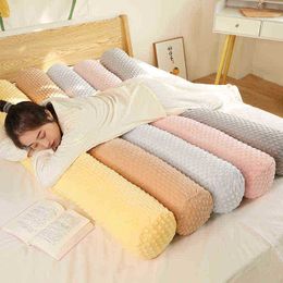 60100150Cm Long Macaron Color Cartoon Boyfriend Sleepy Cushion Cuddly Animal Doll Bed Room decor Lovers Cute Gift J220729