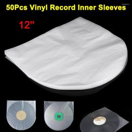 Sacos de armazenamento 50pcs 12 polegadas Tampa de plástico antiestático Bolsa de mangas interna para LP Music Record NDS
