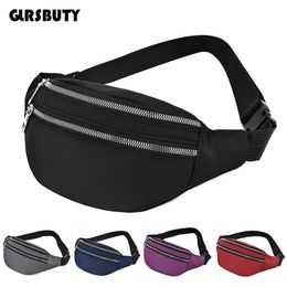 Waist Bags Women Fanny Pack Oxford Female Hip Bum Men Banana Womens Belt Pocket Ladies Belly Money Pouch Fashion Purse 221124