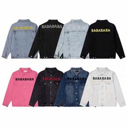 Designers Jaqueta Jeans Masculina Jaquetas Femininas Casacos de Inverno Casual Manga Comprida Moda Outerwear Casal Roupas Estilo Paris Balenciga