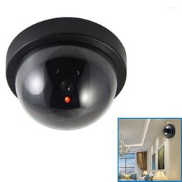 Dome Simulation Burglar Alarm Camera Indoor Fake Webcam Outdoor Surveillance Home Led Light Emulate Cctv For Warning