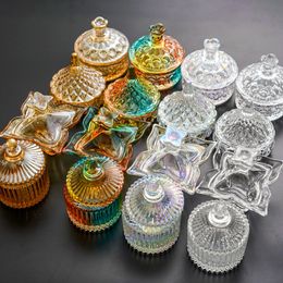 Nagelwerkzeuge Acrylpulver Flüssigkristallglas Dappen Dish Deckel Schüssel Becherhalter Ausrüstung Nagelwerkzeug mit Box Maniküre
