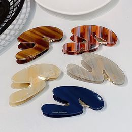 High-Grade Acetate S Shape Hair Claw For Women Elegant Hairpins Hair Clips Fashion Hair Accessories